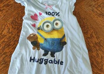Minions minionki minionek koszulka top bluzka z krótkim rękawem na ramiączk