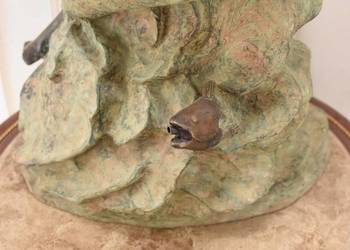 Figura Ogrodowa Syrena - Dziewczyna z Żabami - Fontanna z Brązu - 100cm