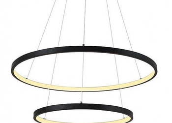 LED ring double - żyrandol 70cm - podwójny pierścień LED