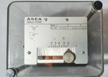 ASEA RRKO 2 220V szwedzki przekaźnik czasowy regulowany