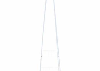vidaXL Wieszak na ubrania, 59 x 35 x 150 cm, biały（SKU:246725）