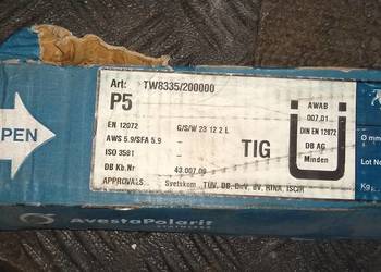 Drut spawalniczy 316L 2,0 x 1000 /5kg Avesta Welding