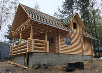DOM Z BALA 180MM LETNISKOWY 70M2 + TARAS + BALKON