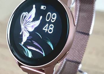 Smartwatch damski wyświetlacz 3,3 cm., puls, ciśnienie, wodoszczelność.