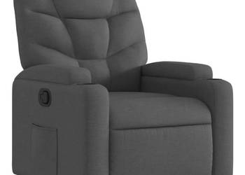 vidaXL Fotel rozkładany, ciemnoszary materiał(SKU:372442)