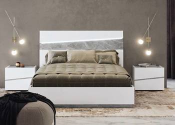 Łóżko 200 Kolekcja Elba 167 białe WYPRZEDAŻ