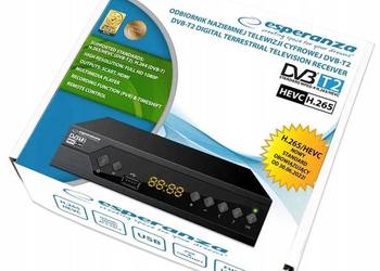 Nowa Telewizja Dekoder DVB-T2 HEVC z kablem HDMI nowy
