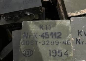 Skrzynka wojskowa Pudelko Skrzynia po kwadrancie artyleryjskim