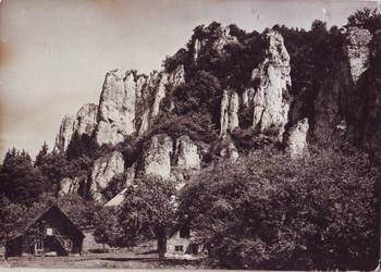 K.  Poczt. Ojców - skały wapienne **  " 62