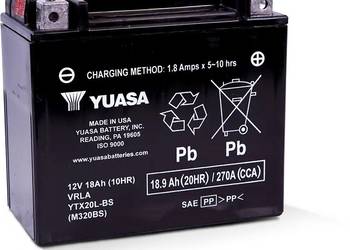 Akumulator motocyklowy 18,9Ah 270A YUASA YTX20L-BS AGM