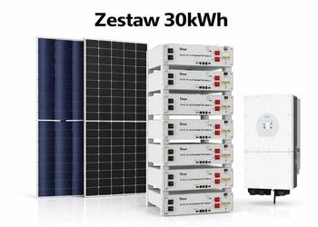 Zestaw budżetowy 30kWh HV (panele, inwerter, 3 fazy, magazyn 35 kWh)
