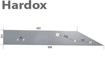 Płoza długa HARDOX 94560/L 85133/L części do pługa OVERUM