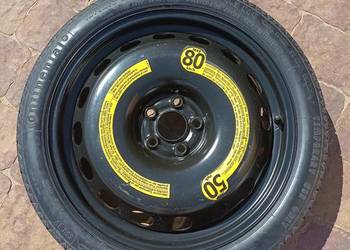 Koło dojazdowe skoda octavia1/golf4, seat,audi grupa VAG rozstaw śrub 5X100