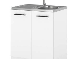 szafka kuchenna modułowa stojąca pod zlew z uchwytami 60cm spremium biały