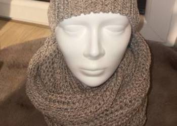 Damski komplet zimowy z merino Czapka + komin