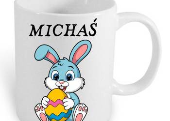 Personalizowany Kubek Wielkanocny 330ml Zajączek Pisanki Świąteczny Prezent