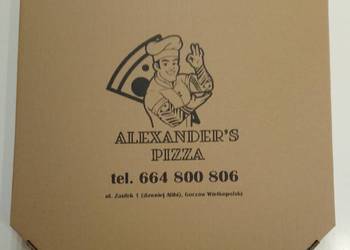 Karton pudełko na pizzę 36x36 z nadrukiem 100 sztuk