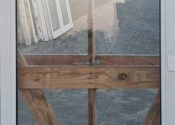 OKNA KacprzaK Witryna 73X130 FIX Używany PCV Plastikowy