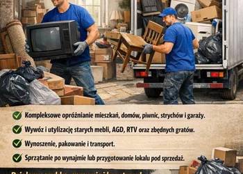 Oprożnianie mieszkań, domów, piwnic, strychów i garaży!