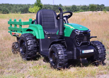 Autko na akumulator TRAKTOR AGRICULTURE z przyczepą 2x200 auto ciągnik