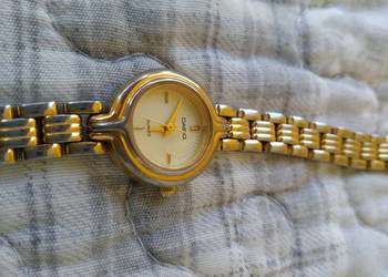 Zegarki damskie biżuteryjne Casio złoty + Avon cyrkonie 1 właściciel