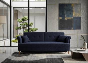 Kanapa DL Uszak Kobaltowa, Funkcja Spania, Dostawa 0zł!