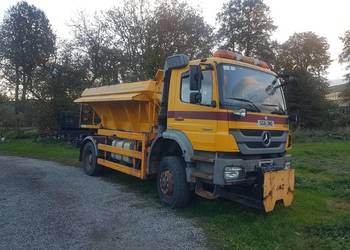 Mercedes Axor 1824 4x4 piaskarka solarka econ pług schmidt