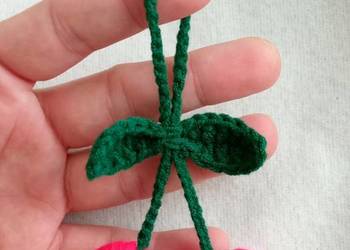 Dzwoneczki wykonane na szydełku brelok zawieszka