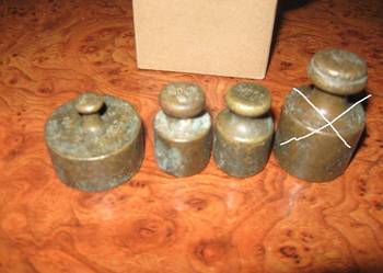 odważniki unikaty sygnowane