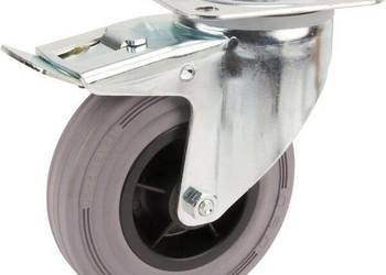 Koła skrętne z czarnymi oponami gumowymi 3477PIR125P62