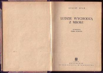 (6553) LUDZIE WYCHODZĄ Z MROKU – AUGUST HILD