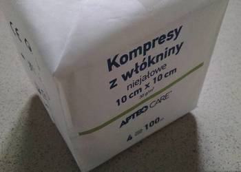Opatrunki niejałowe z włókniny 10x10cm