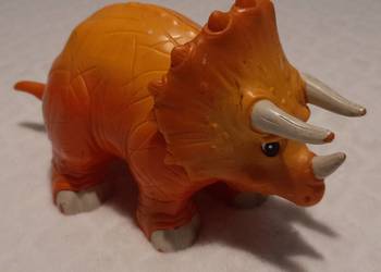Dinozaur, triceratops, pomarańczowy, 17cm (Zabawka)