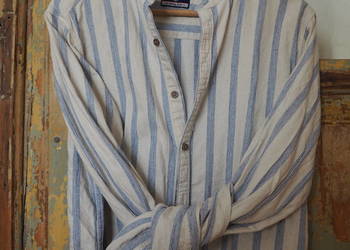 Koszula Męska-100 Bawełna-Stójka-L-Denim CO