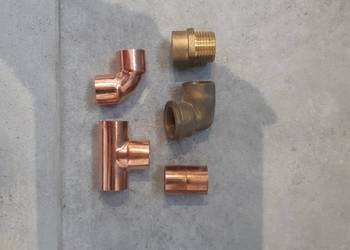 Złączki kształtki hydrauliczne miedź do lutowania 18mm