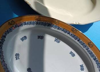 Dwa półmiski stare: Thomas Ivory Bavaria + InterAmerican Porcelain