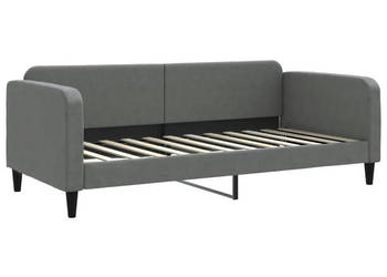 Sofa z funkcją spania ciemnoszara obita tkaniną 90x200 cm WM-354034
