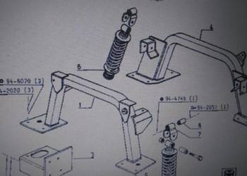 Nowe amortyzatory kabiny TX Renault 110,54 120,54 155,54