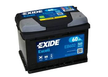 Akumulator 60Ah 540A EN Exide Excell EB602 Prawy plus