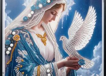 Maryja w wyklejance diamentowej