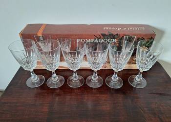 Cristal D'Arques France Pompadour zestaw 4 kieliszków kryształowych 17 cl w