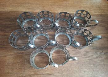 10 uchwytów do szklanek, PRL