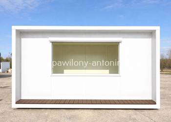 NOWY Pawilon Handlowy Kontener Gastronomiczny LODY GOFRY KAWA SKLEP PUB BAR