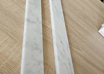 Cokół marmurowy przypodłogowy CARRARA BIANCO wys. +/- 4,7 cm