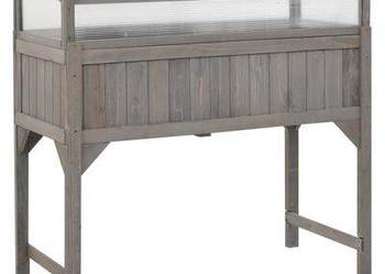 vidaXL Inspekt na podwyższeniu, 110x54x120 cm, lite drewno jodło(SKU316472)