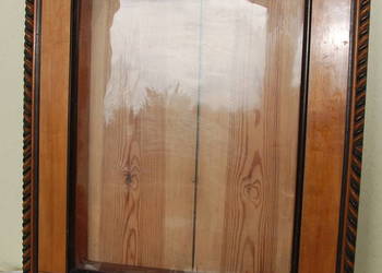 duża stara zabytkowa Biedermeier głęboka prezentacja rama na ikonę box witr