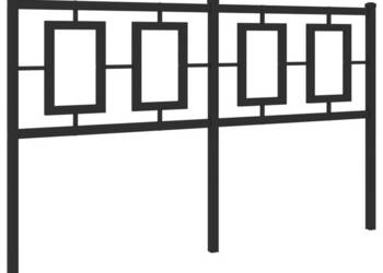Metalowe wezgłowie czarne 140 cm WM-374274
