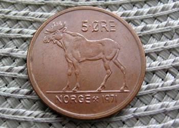 Norwegia 5 Ore 1971r