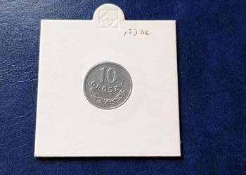 Stare monety 10 groszy 1973 bez znaku mennicy Skrętka Polska