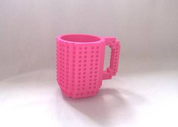 Pojemnik różowy Kubek plastik Organizer NOWY